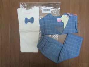 A029mineka детская одежда для мальчика формальный 3 позиций комплект 2T( рост 84~91.) Sky голубой 