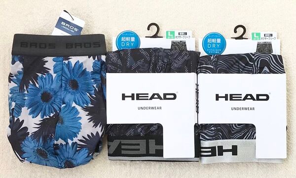 本日迄!BROS&HEAD ボクサーパンツ Lサイズ 3枚セット