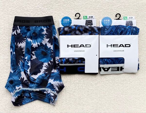 本日迄!BROS&HEAD ボクサーパンツ Lサイズ 3枚セット