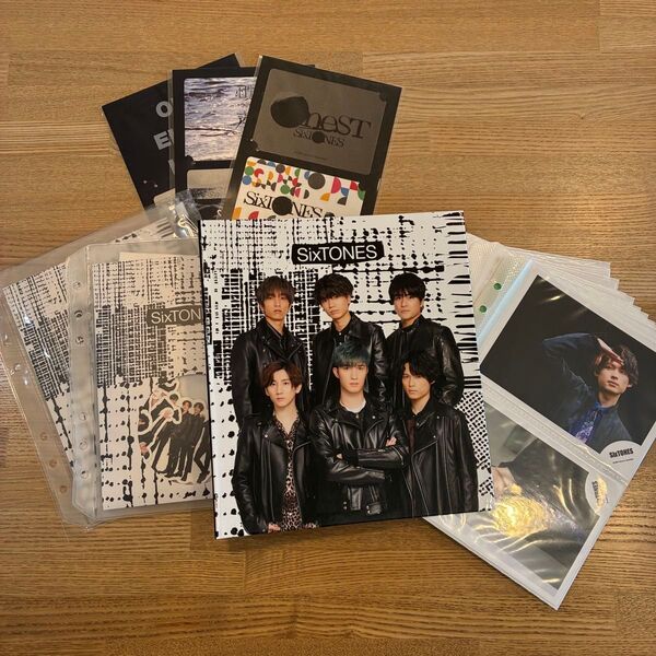 SixTONES フォトアルバム 公式写真 まとめ売り フレークシール ステッカー ストーンズ グッズセット