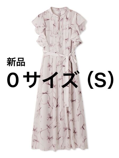 【USAGI ONLINE限定】フリルスリーブリボンプリントワンピース PNK ピンク SWFO252182 リボン 25ss