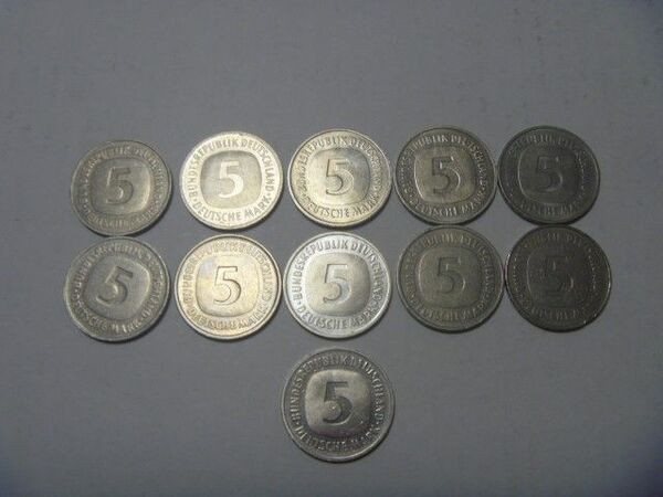 ドイツ 5マルク硬貨 11枚 古銭 外国貨幣 コイン 外国銭 セット まとめ売り