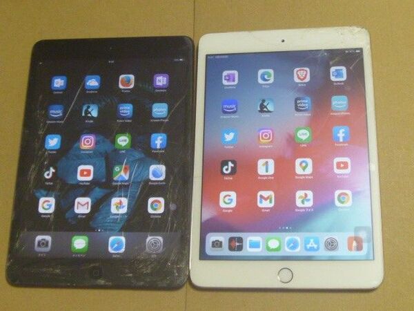 iPad mini 第3世代 Wi-Fi+Cellular 第1世代 Wi-Fi iPadを探すを解除してから初期化済み 画面割れ