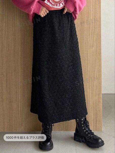 SHEIN テクスチャスカート