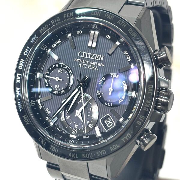 未使用品CITIZEN シチズン ATTESA アテッサ ACT Line CC4055-65E ブラックチタン