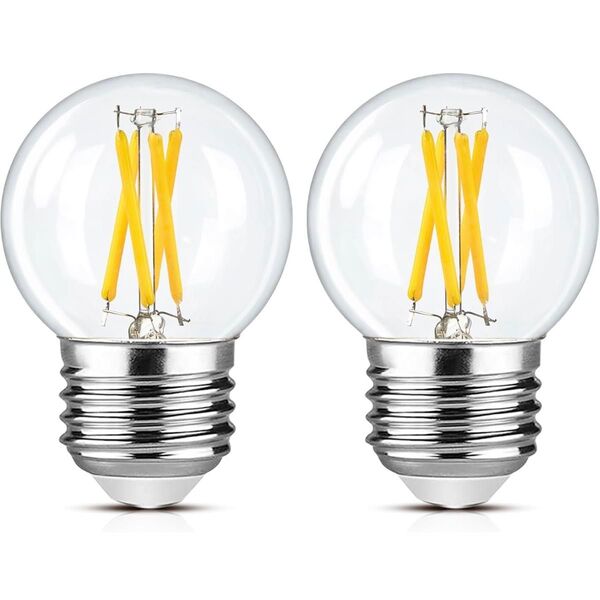 E26 LED電球 電球色 40W相当 調光対応 レトロ球 2個セット PSE認証済