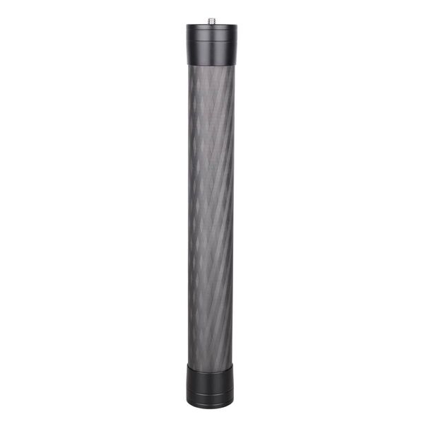カーボン製三脚 センターポール 延長ロッド 32.5mm径 高さ27.5cm 軽量 1/4-3/8ネジアダプター付 未使用品