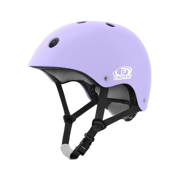 【未使用】Findway 自転車ヘルメット Sサイズ マットパープル 軽量 通気性◎ 子供用