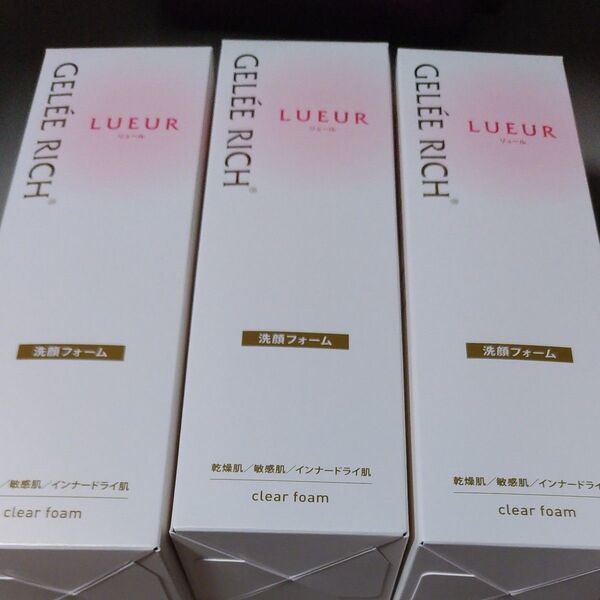 全薬工業 ジュレリッチ リュール クリアフォーム 150ml 洗顔フォーム 3個セット