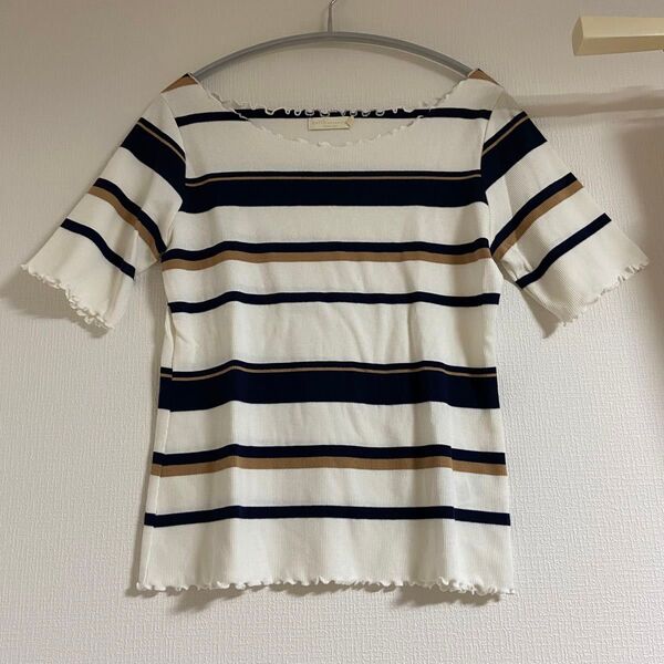 【美品】E hyphen world gallery ボーダートップス イーハイフンワールドギャラリー UNIQLO ユニクロ