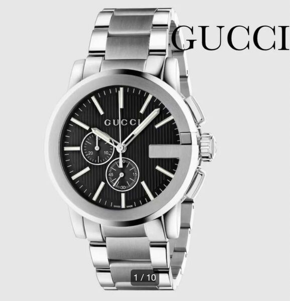 【高級感溢れる】新品 GUCCI グッチ G-クロノ ラージウォッチ 44mm グッチ 腕時計 メンズ