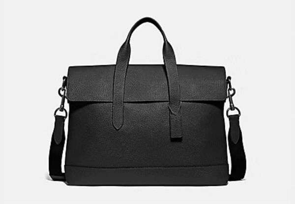 【新品・未使用】COACH コーチ ビジネスバッグ 2way ハミルトン レザー 黒
