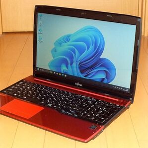 FUJITSU AH45/M Core i3 ブルーレイ webカメラ bluetooth メモリ8G HDD750G Win11