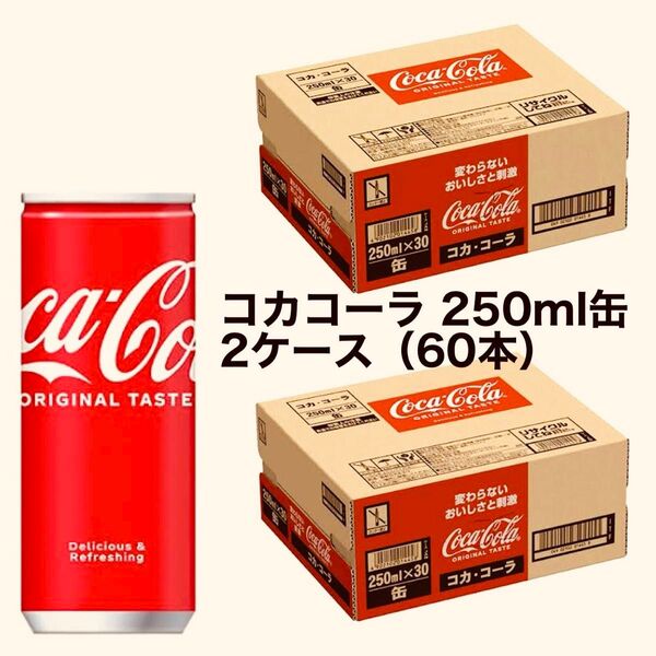 コカ・コーラ 250ml 缶×60本(30本入×2ケース)