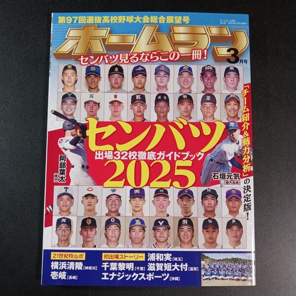 ホームラン 2025年3月号 (ミライカナイ)
