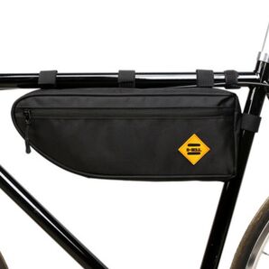 フレームバッグ 大容量 トップチューブバッグ 自転車 ロード クロス 収納 黒 ブラック 自転車バッグ クロスバイク