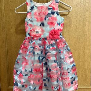 子供ドレス ローズ 女の子 フォーマル ピアノ発表会 キッズ ワンピース 可愛い コストコ