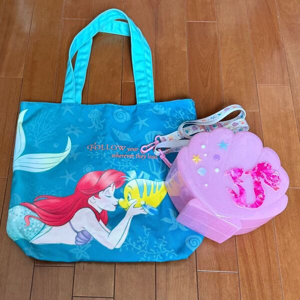 東京ディズニーリゾート リトルマーメイド アリエル フランダー トートバッグ ポップコーンバケット シェル型 プリンセス