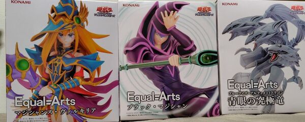 【新品未開封】遊戯王 フィギュア3点セット マジシャンズヴァルキリア、青眼の究極竜、ブラックマジシャン