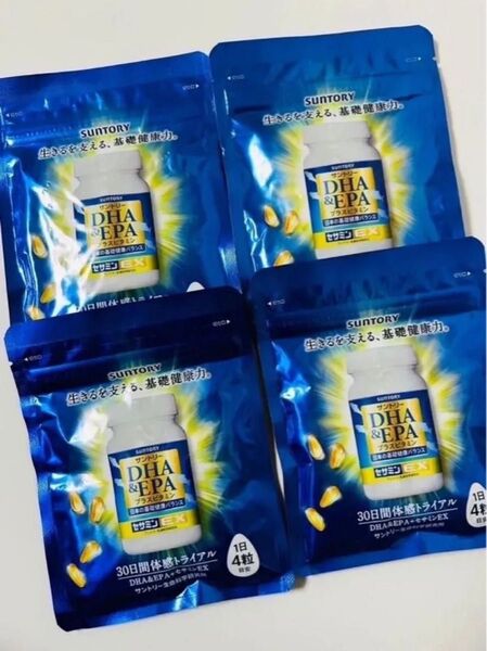 サントリー セサミンEX DHA&EPA プラスビタミン 120粒 4袋