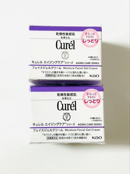 キュレル エイジングケアシリーズ フェイスクリーム さらっとするのにしっとり 40g 2箱