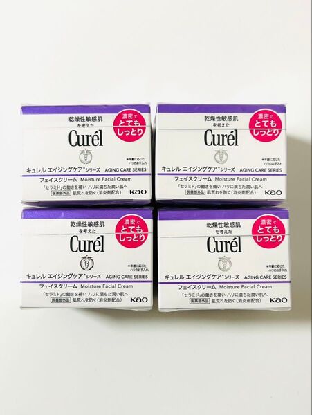 キュレル エイジングケアシリーズ フェイスクリーム とってもしっとり 40g 4箱