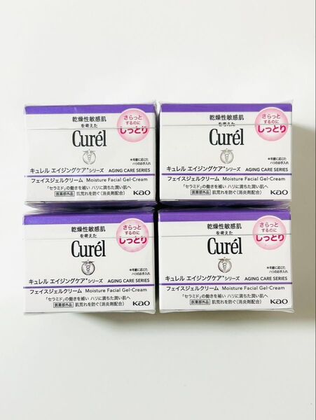 キュレル エイジングケアシリーズ フェイスクリーム さらっとするのにしっとり 40g 4箱