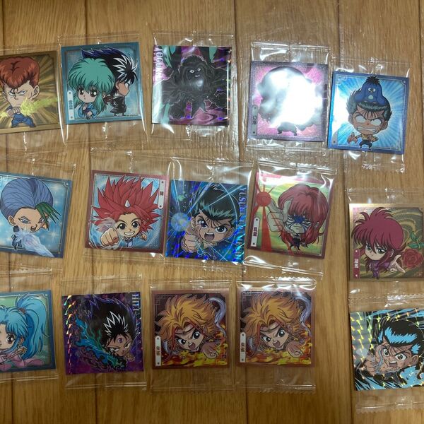幽遊白書 ウエハース シール 15枚セット