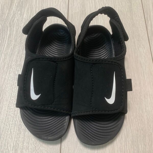 ナイキ NIKE サンダル キッズ 子供サンレイアジャスト シューズ 黒 靴 16センチ db9566-001