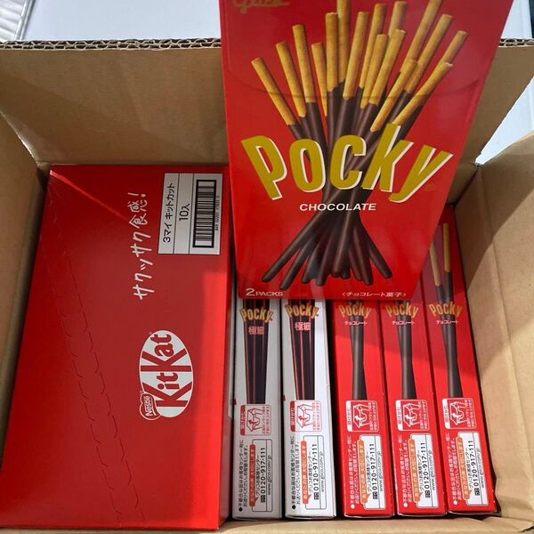 まとめ売り チョコレート菓子 グリコ ポッキー グリコ 極細ポッキー ネスレ キットカット