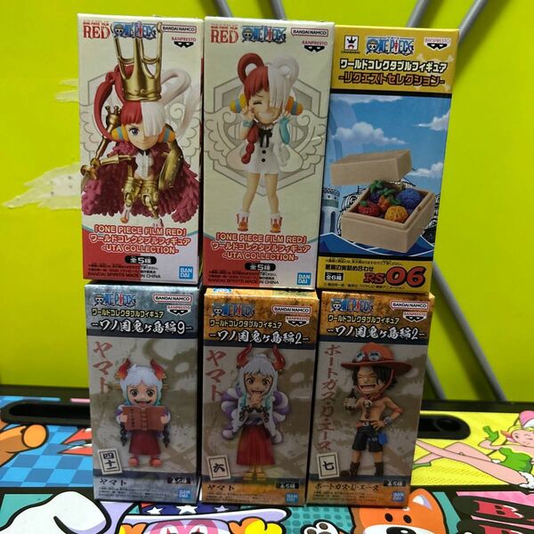 ワンピースワーコレまとめ売り ヤマト エース ウタ 悪魔の実詰め合わせ