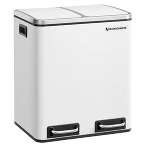 【美品】SOHGMICS 2x15L 30L 分別ゴミ箱 ホワイト