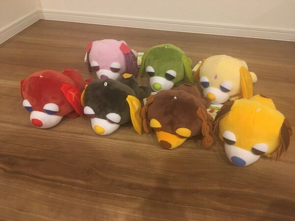 お茶犬 寝そべり ぬいぐるみ Vol.1(全3種)+Vol.2(全4種)セット