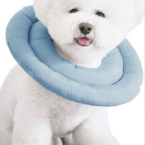 エリザベスカラー 猫 犬 引っ掻き防止 ブルー Sサイズ 術後 傷口保護 ペット用品