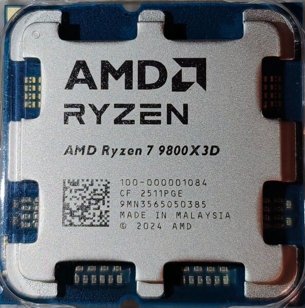 新品 AMD Ryzen 7 9800X3D バルク品