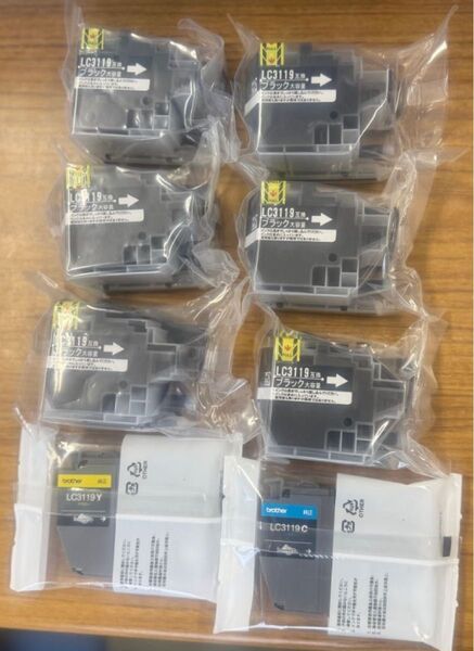 LC3119 互換インク 大容量ブラック6+カラー2+中古4同封