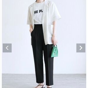 Hanery Company Limited センタープレステーパードパンツ スラックス パンツ ネイビー テーパードパンツ