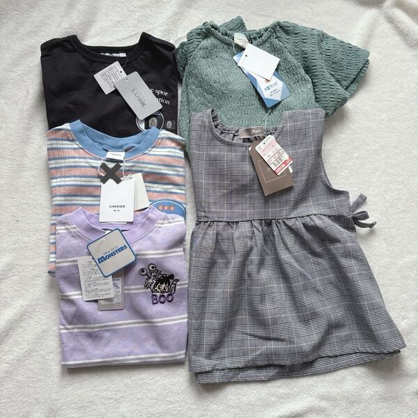 新品未使用 夏服 110 120 ワンピース ブラウス まとめ売り 女の子