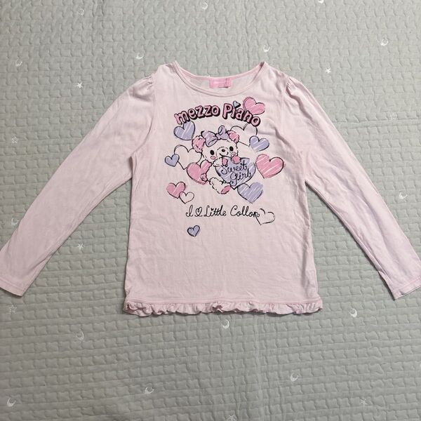 メゾピアノ 150 カットソー トップス 長袖シャツ 長袖 ロンT 長袖Tシャツ Tシャツ カットソー