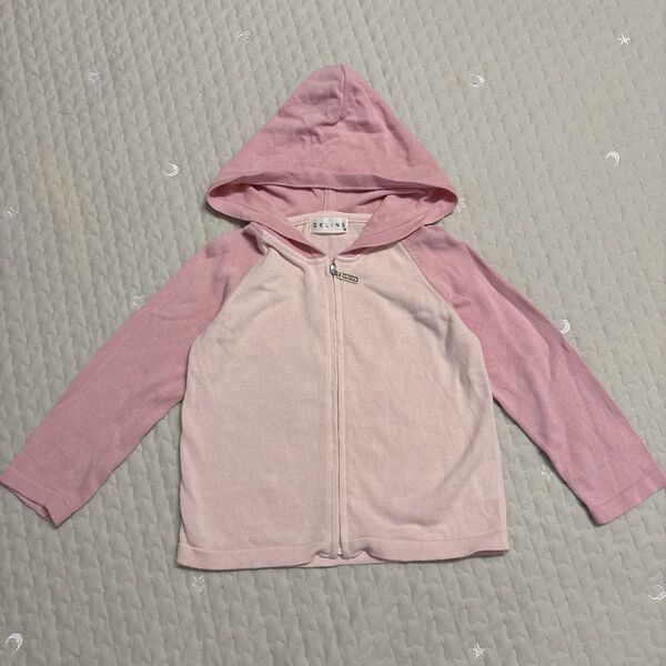 セリーヌ パーカー ニットパーカー アウター 春服 100 ジップアップ ジップパーカー キッズ 子供服