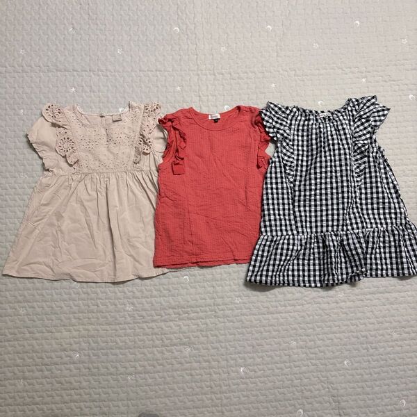 プティマイン 130 140 まとめ売り セット 女の子 ブラウス エニィファム チュニック カットソー Tシャツ 半袖 ブラウス