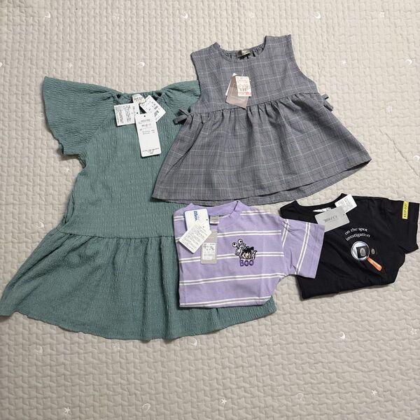 新品未使用 バースデイ セット 110 120 ワンピース Tシャツ 女の子 子供服 キッズ カットソー