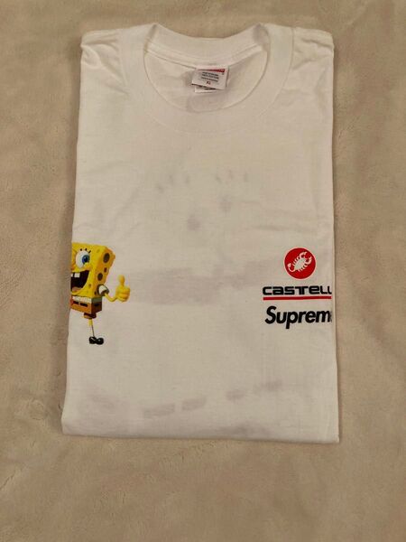新品未使用 Supreme Sponge Bob Castelli Racing L/S Tee XL White 白