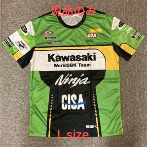 Kawasaki WorldSBK Team Ninja CISA Tシャツ Lサイズ