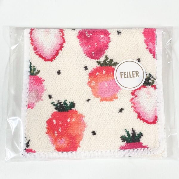 LOVERARY BY FEILER◆ストロベリードット◆ハンカチポーチ◆新品
