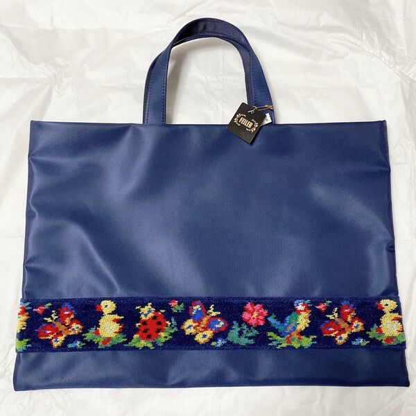 FEILER◆学校フェイラー ハイジ バッグ◆ネイビー◆新品