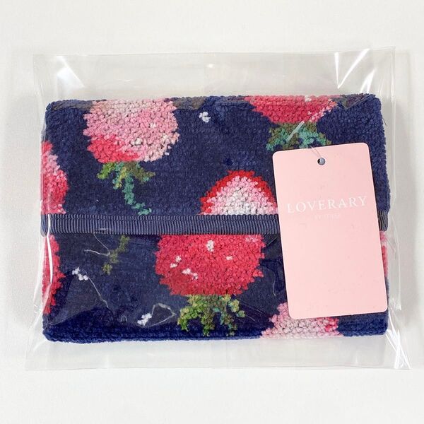 ラブラリー バイ フェイラー◆LOVERARY BY FEILER◆ストロベリードット◆ティッシュポーチ◆ネイビー◆新品