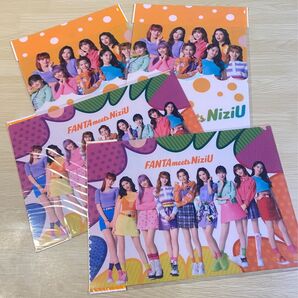 NiziUオリジナルクリアファイル【4枚セット】FANTAmeets NiziU/ファンタ コカコーラ 限定 販促グッズ