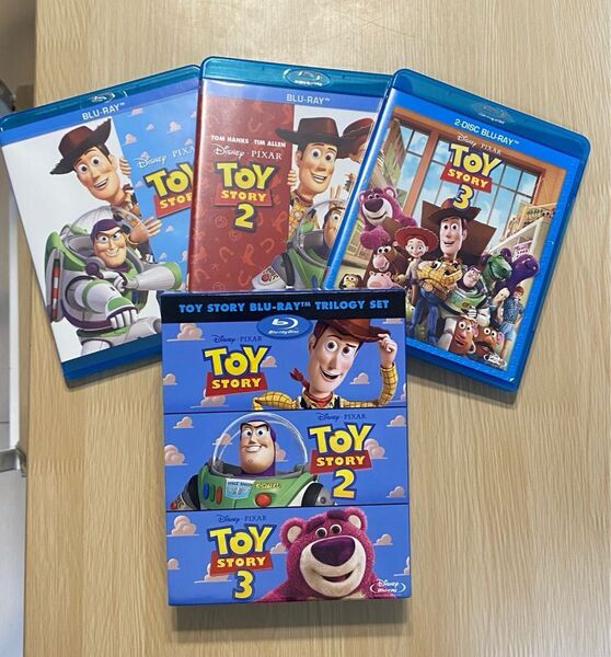 【値下げ】Blu-ray DVD《トイストーリー》トリロジー セット★ Disney ブルーレイ Disc 3本セット