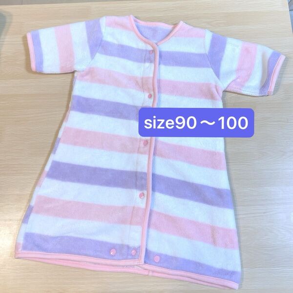 ☆キッズスリーパー☆90〜100//寝冷え防止 着る毛布 マイクロフリース 防寒/ ベビー服 子供服 パジャマ ベスト